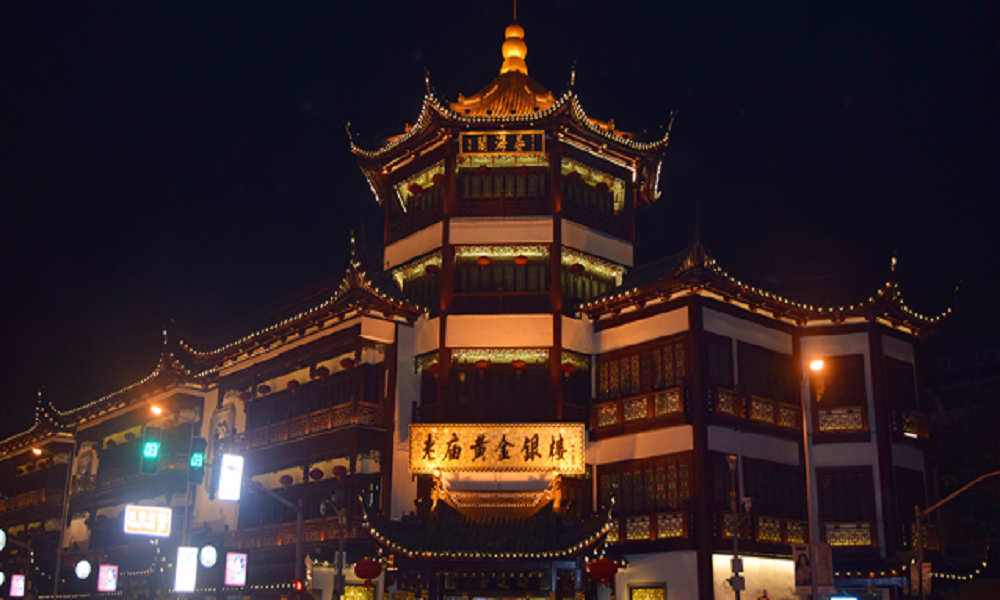 古建筑夜景亮化景观亮化彰显城市魅力