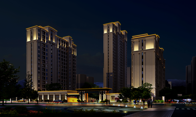 石景山古城村公租房亮化